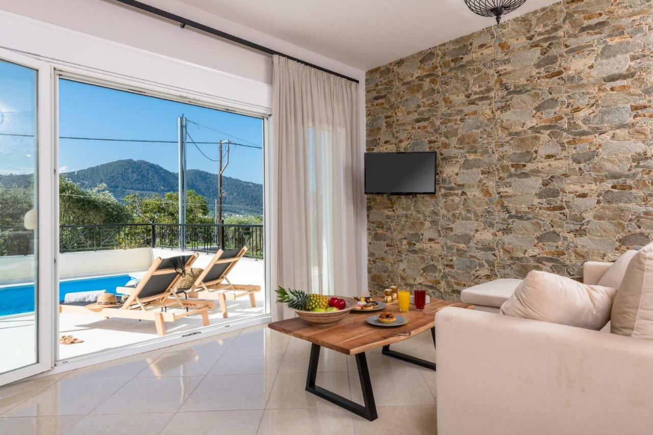 Arsenoi'S Pool Villa Skala Potamia  Bagian luar foto
