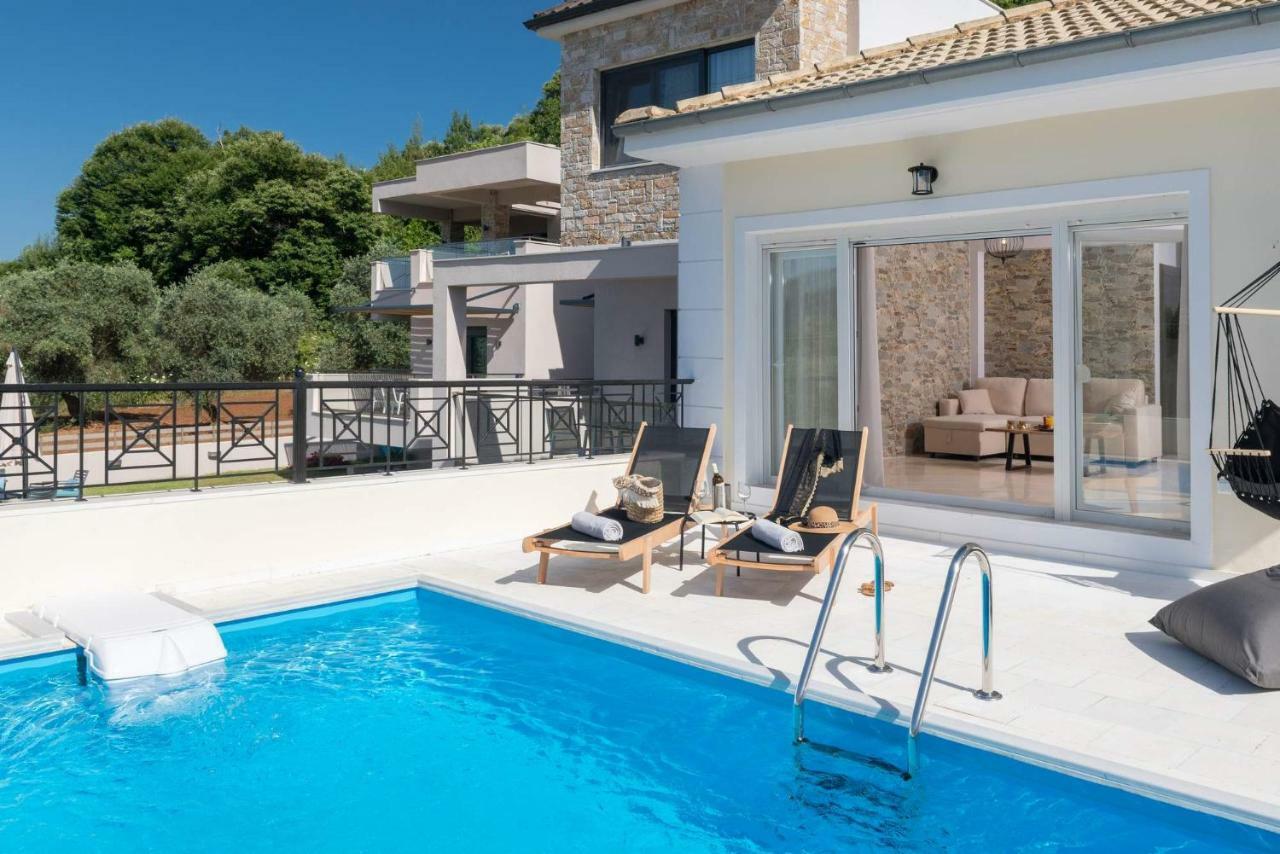 Arsenoi'S Pool Villa Skala Potamia  Bagian luar foto