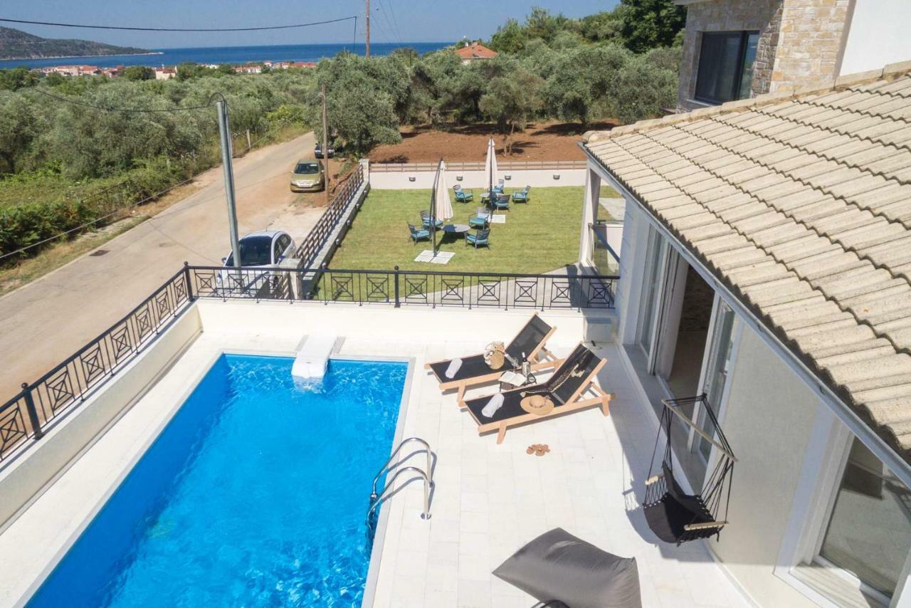 Arsenoi'S Pool Villa Skala Potamia  Bagian luar foto