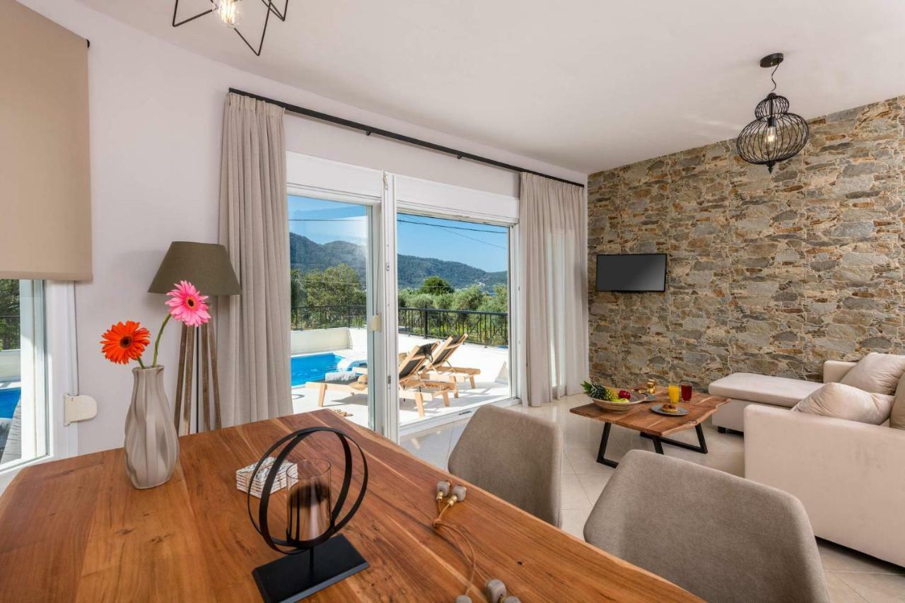Arsenoi'S Pool Villa Skala Potamia  Bagian luar foto