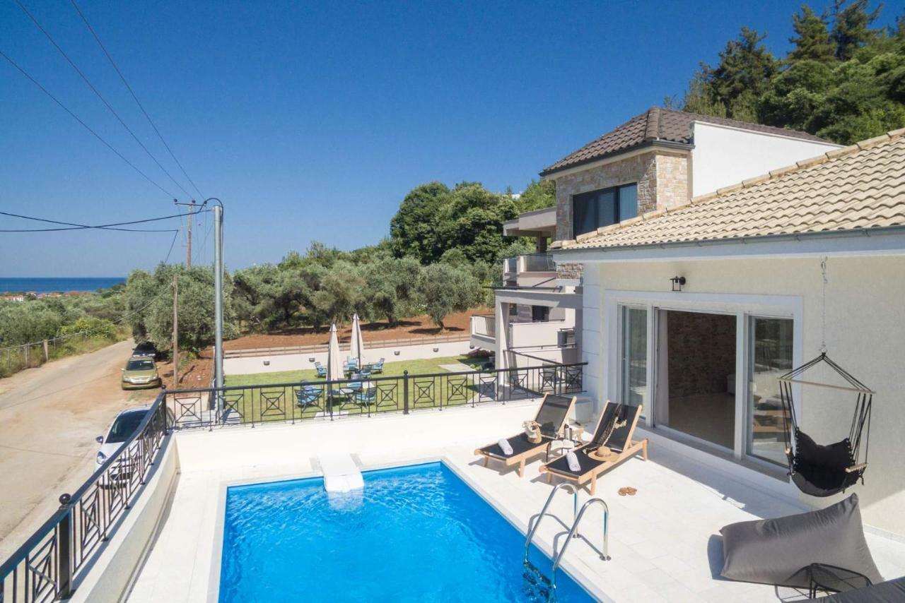 Arsenoi'S Pool Villa Skala Potamia  Bagian luar foto