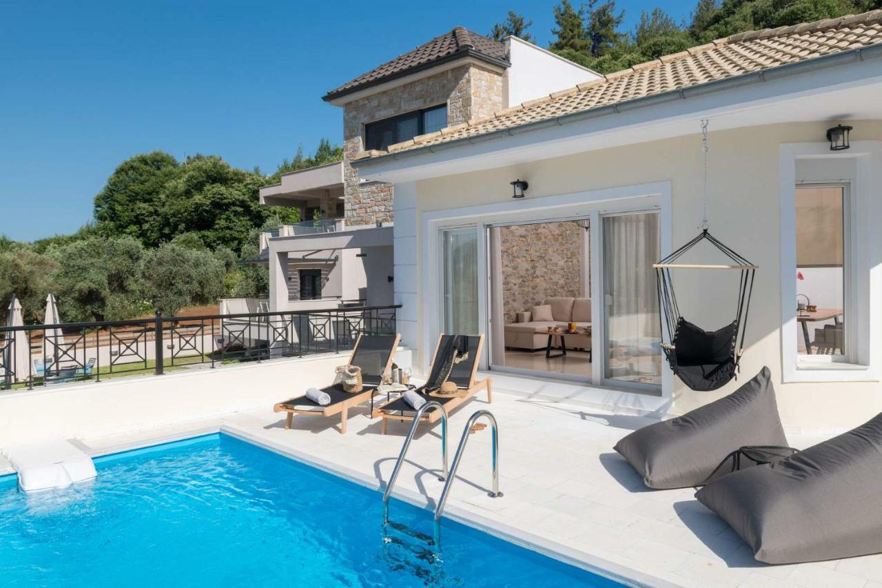 Arsenoi'S Pool Villa Skala Potamia  Bagian luar foto